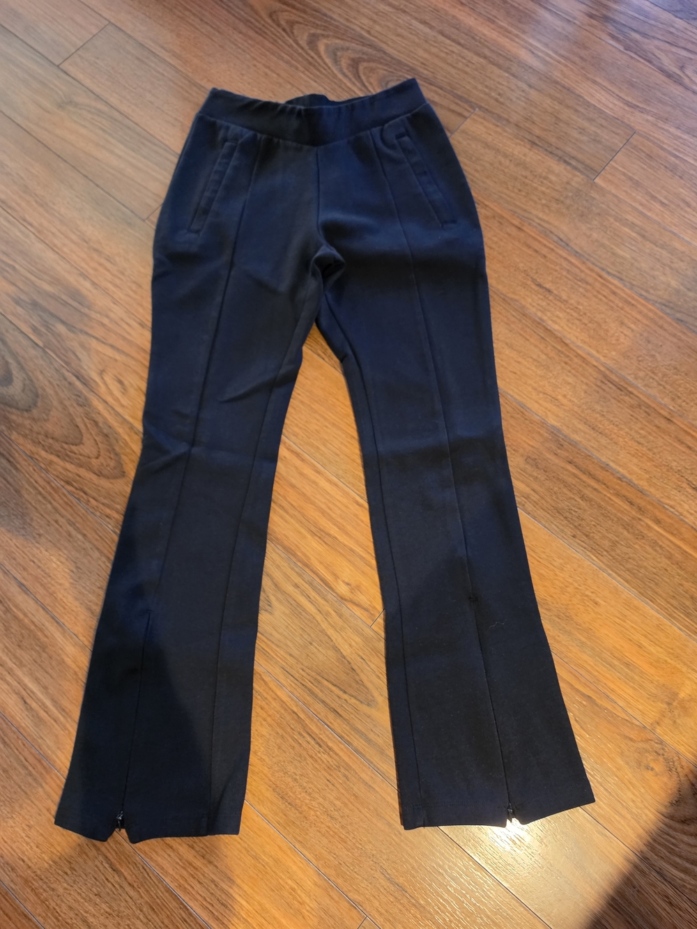 adidas Black Knit Boot-Cut Flare Pants